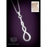 Equilibrium Silver 925 Necklace Triple Twist in Gift Box