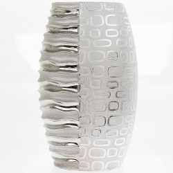 Silver Art Barrel Vase Medium