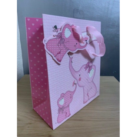 Elephant Baby Shower Treat Bags – Personalised Favours (10) – Confites UK - View #2