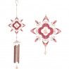 Red Abstract Design Wind Chime