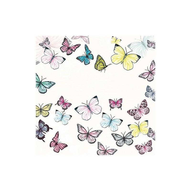 Butterfly White Napkins