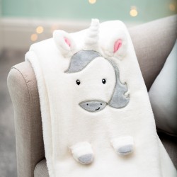 Evie Unicorn soft Fleece Baby Blanket