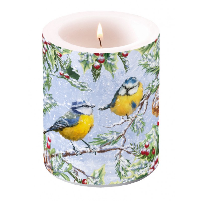Chirping Birds Pillar Candle
