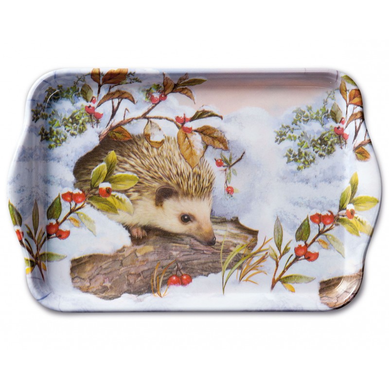 Hedgehog In Snow Small Tray