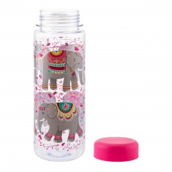 Mandala Elephant Clear Water Bottle