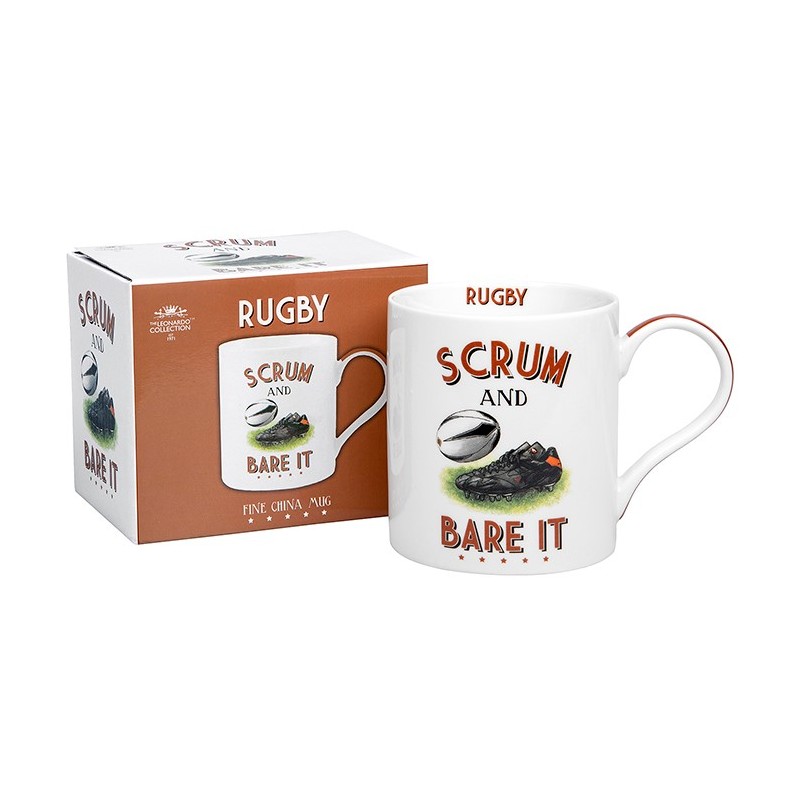 Rugby Themed Fine China Mug