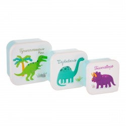 Roarsome Dinosaur set of 3 Lunch Boxes