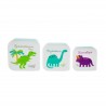 Roarsome Dinosaur set of 3 Lunch Boxes