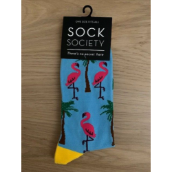 Flamingo Blue Socks