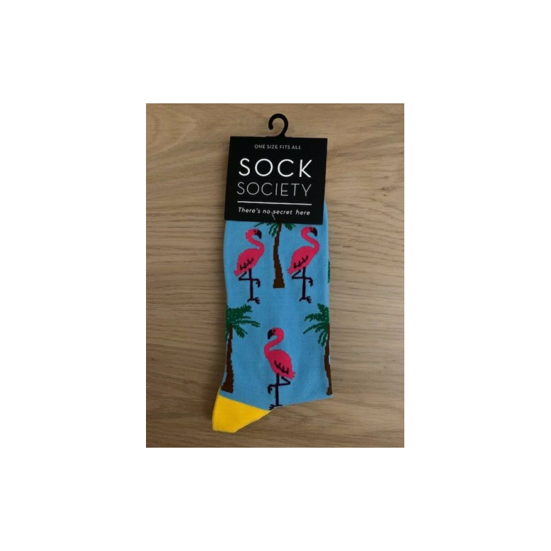 Flamingo Blue Socks