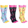Flamingo Blue Socks