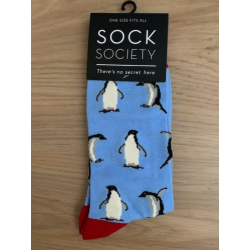 Penguins Blue Socks