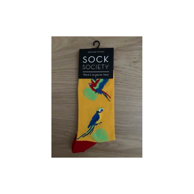 Parrots Yellow Socks