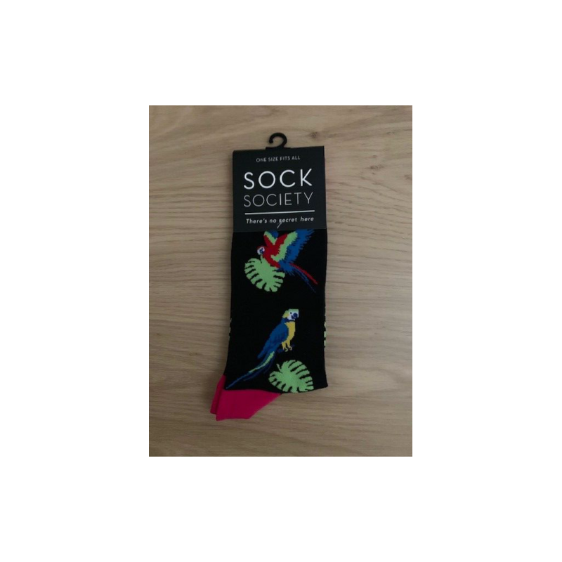 Parrots Black Socks