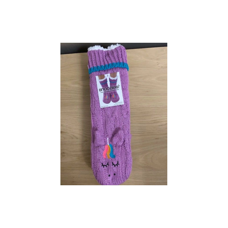 Unicorn Snoozies Cosy Little Sherpa Lined Animal Socks