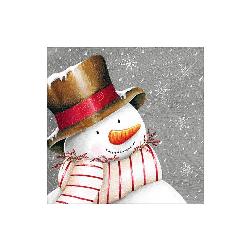 Smiling Snowman Christmas Napkins