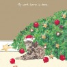 Fallen - Comical Christmas Cards by The Little Dog Company