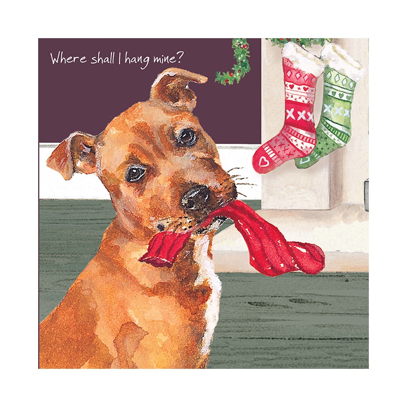 Hang Mine - Comical Christmas Cards by The Little Dog Company