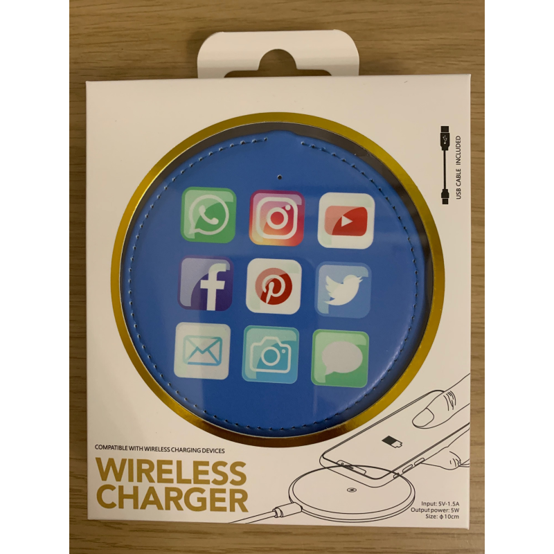 Phone Icons Design Novelty Universal Wireless Charger