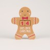 Gingerbread Man Christmas Countdown Calendar Block
