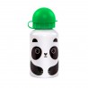 Aiko Panda Green Childrens Aluminium Water Bottle
