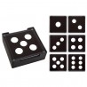 Dice Square Glass Coasters set