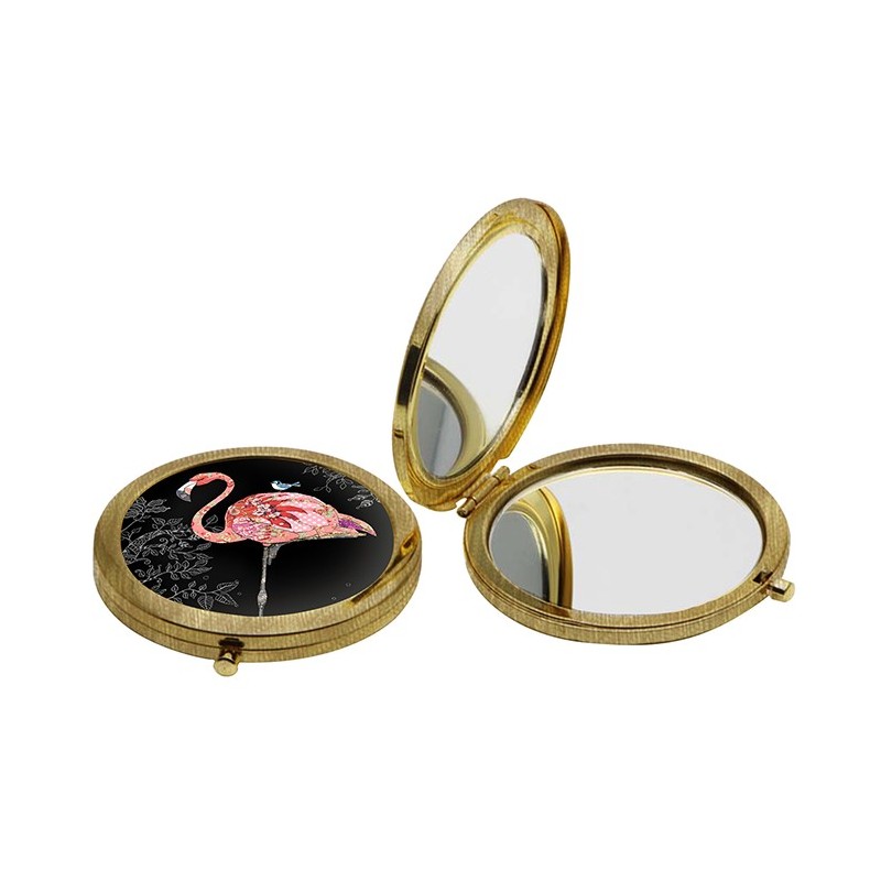 Bug Art Flamingo Compact Mirror