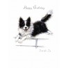 Noel Tatt Birthday Card Jump for Joy Collie