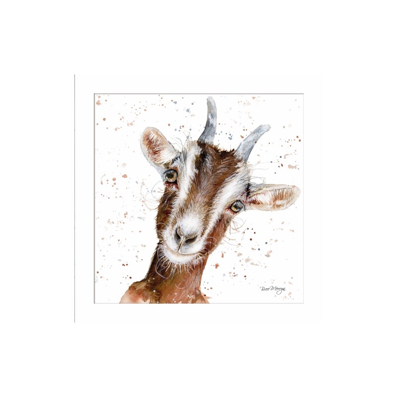 Bree Merryn Blank Greeting Card Gideon Goat