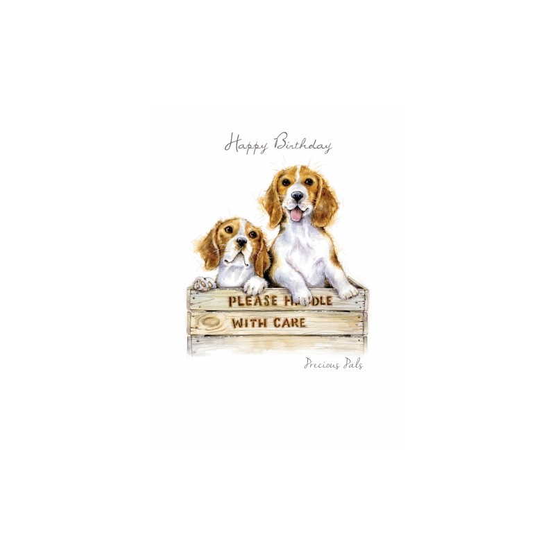 Noel Tatt Birthday Card Precious Pals Beagles