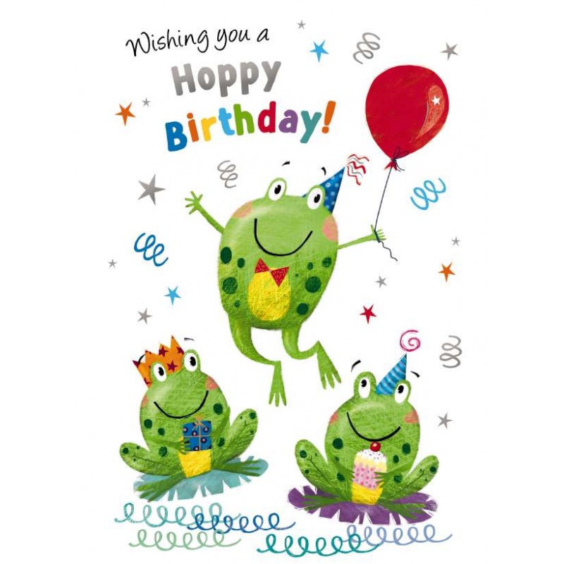 Noel Tatt Birthday Card Frogs