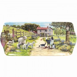 Collie and Sheep Sandwich Tray