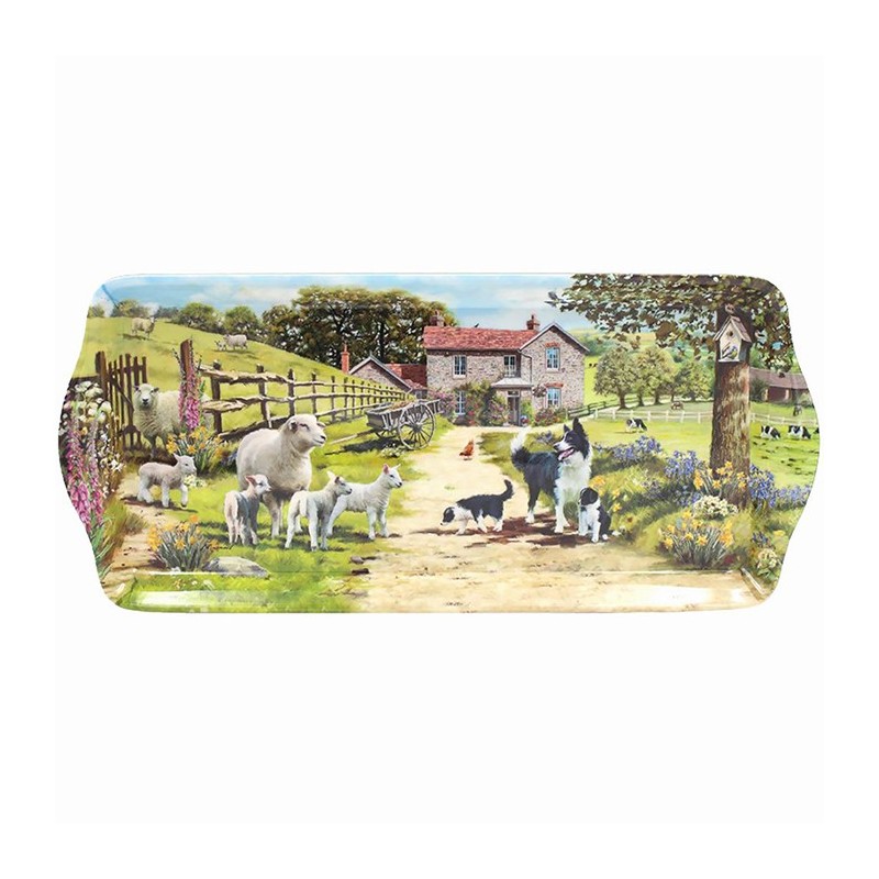 Collie and Sheep Sandwich Tray