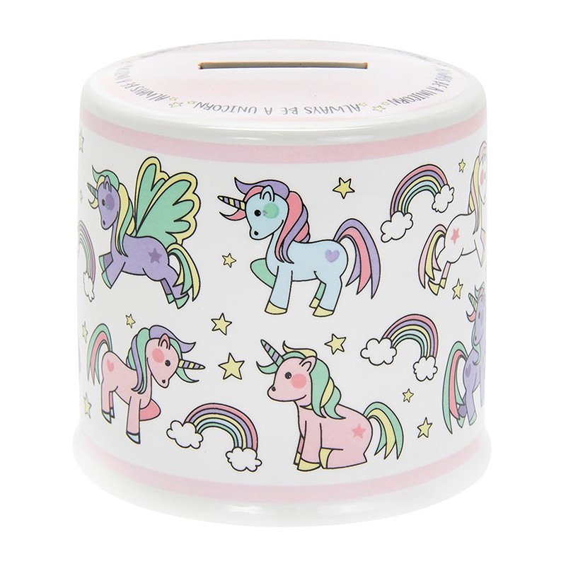 Little Stars Unicorn Ceramic Money Box