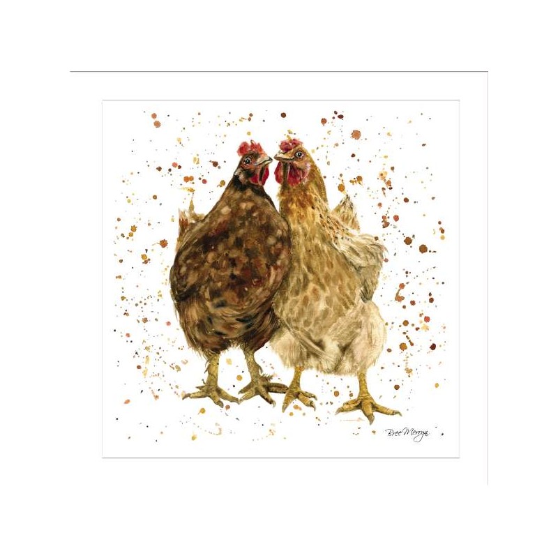 Bree Merryn Blank Greeting Card Chick Chat