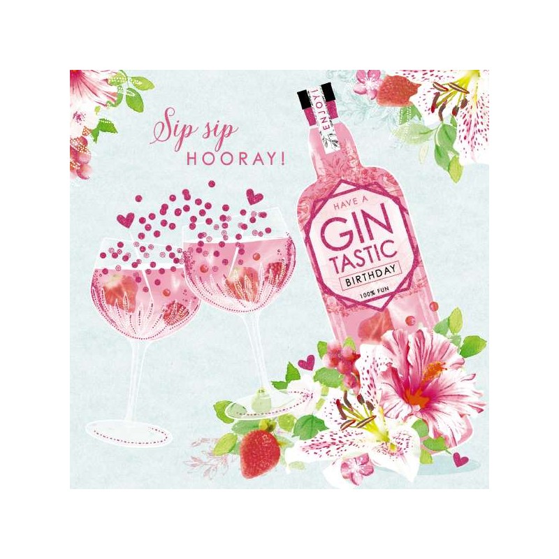 Gin Tastic Birthday Greeting Card