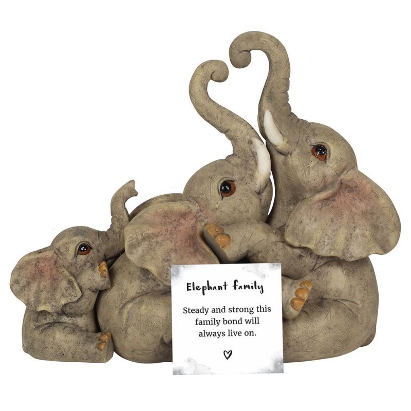 Cute Elephant Family Ornament- Sentiment Gift