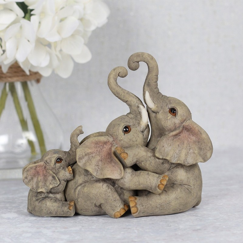 Cute Elephant Family Ornament Sentiment Gift