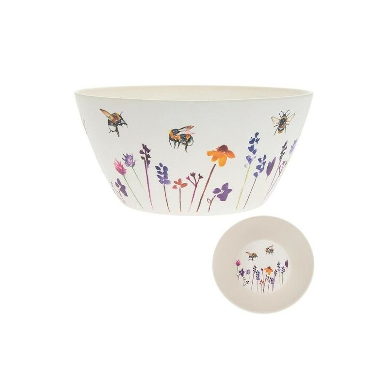 Busy Bee Salad Bowl and Servers