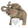 Cute Mother and Baby Elephant Ornament- Sentiment Gift