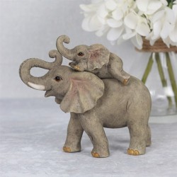 Cute Mother and Baby Elephant Ornament- Sentiment Gift