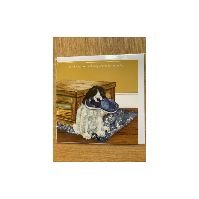 Sprocker Shoe - Digs and Manor Little Dog Company Card
