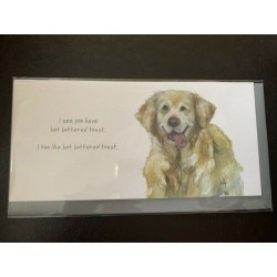 Classic Card ' Retriever Toast ' by The Little Dog Company