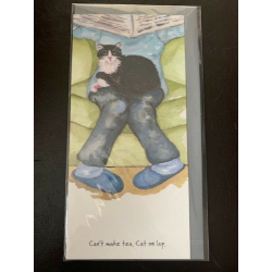 Classic Card ' Cat Lap ' by The Little Dog Company