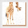Giraffe Blank Greeting Card and Envelope by Alljoy Design