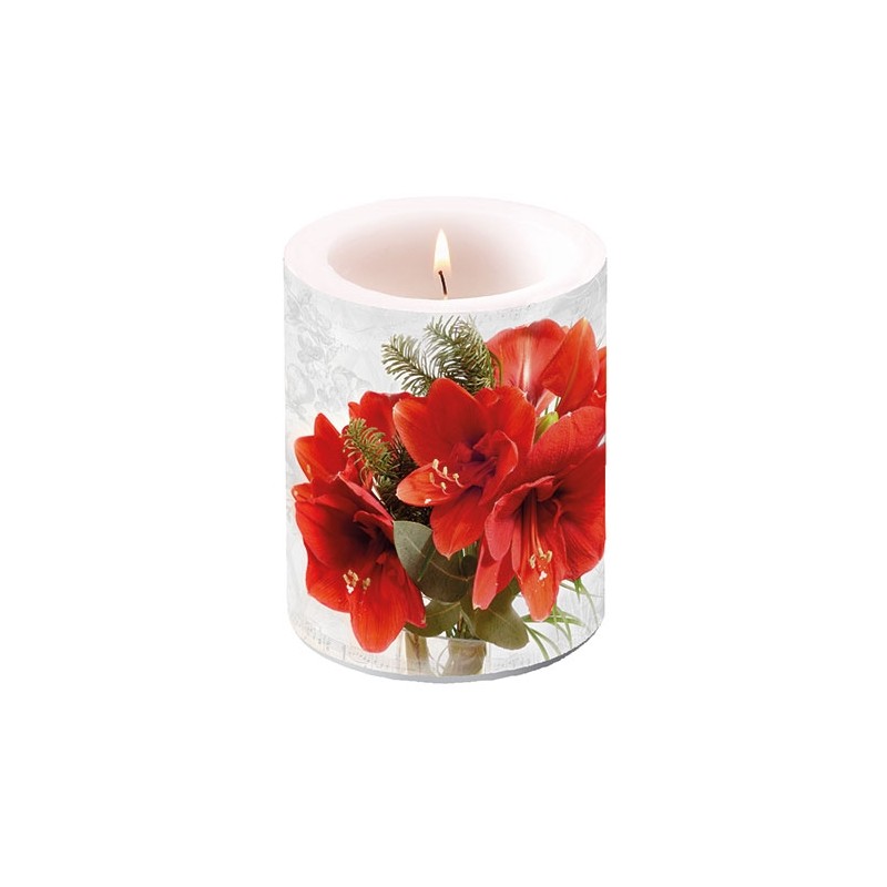 Amaryllis Pillar Candle