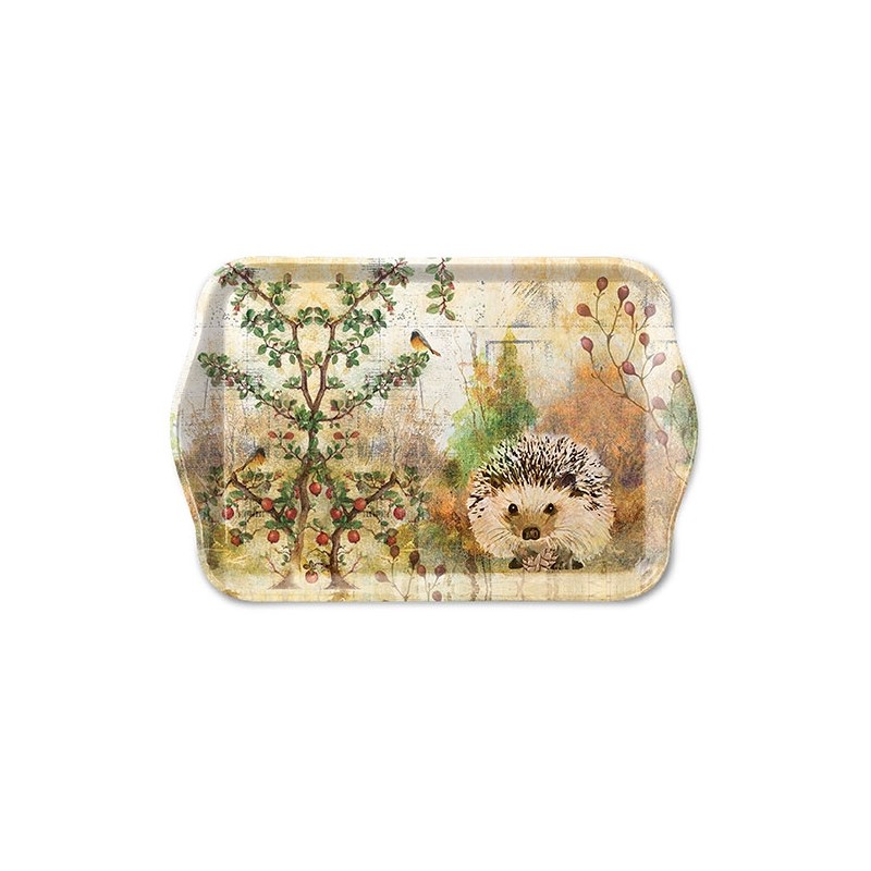 Hedgehog in Autumn Small Tray