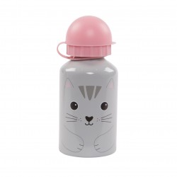 Nori Cat Kawaii Friends Childrens Aluminium Water Bottle