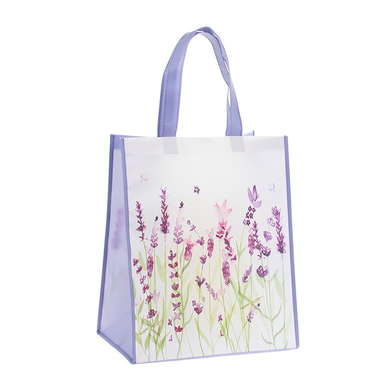Purple Lavender Reusable Shopping Bag