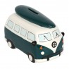 Dark Green Camper Van Money Box